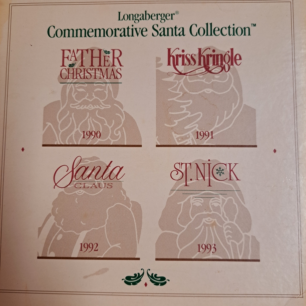 Longaberger Santa Collection with Red Accents